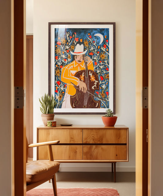 Cello In the Garden by Melissa Lakey