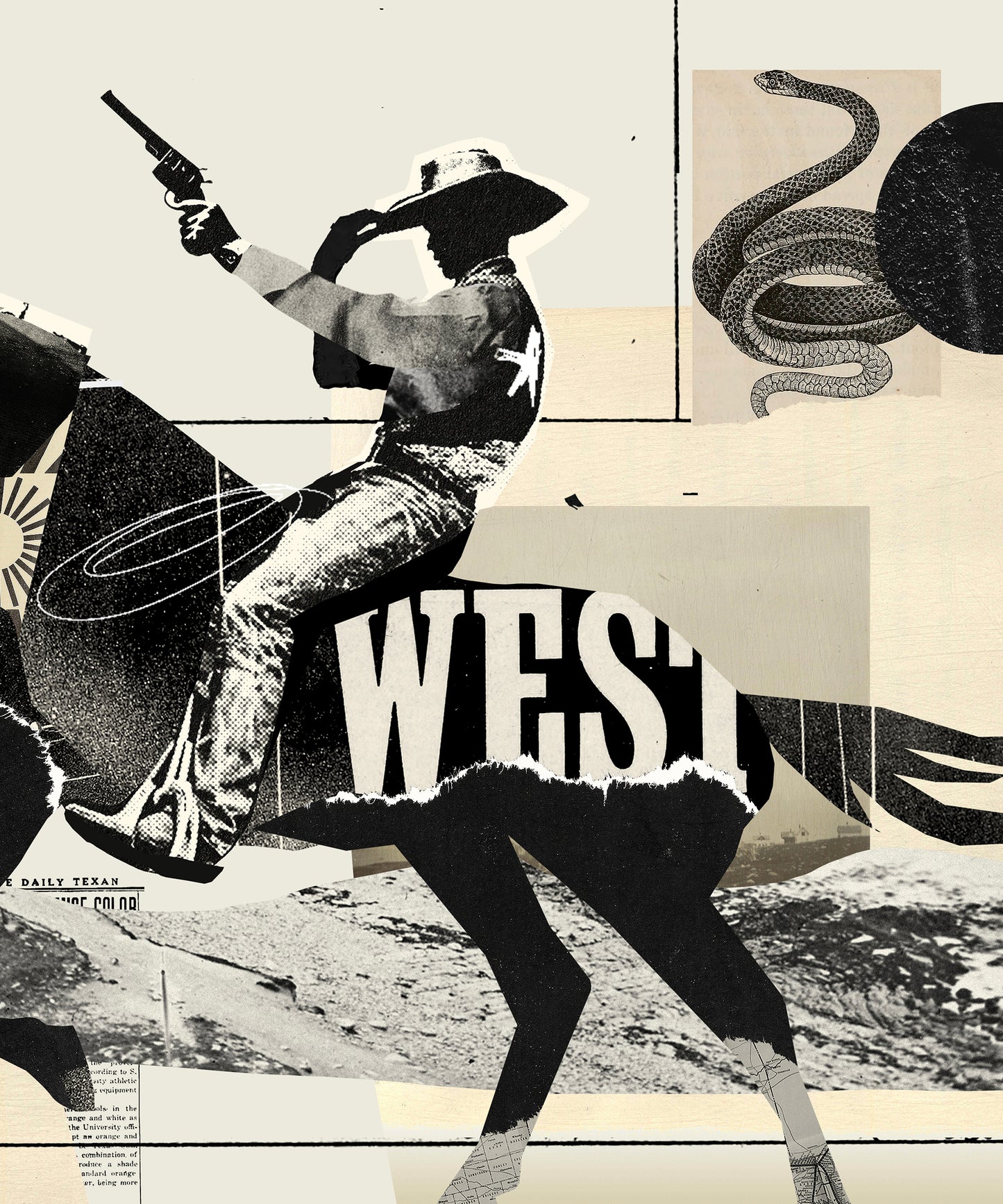 Collage Cowboy #3
