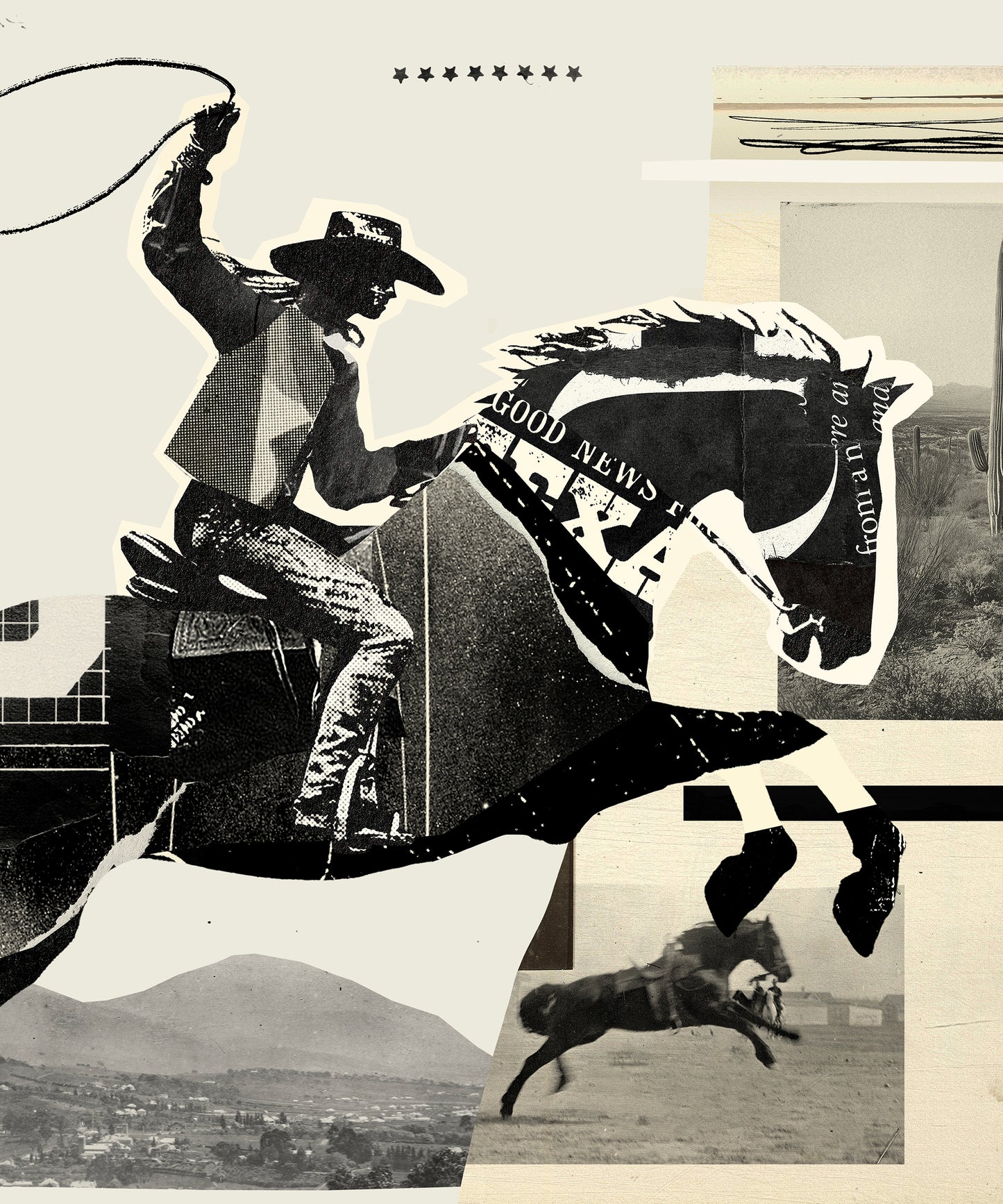 Collage Cowgirl #3