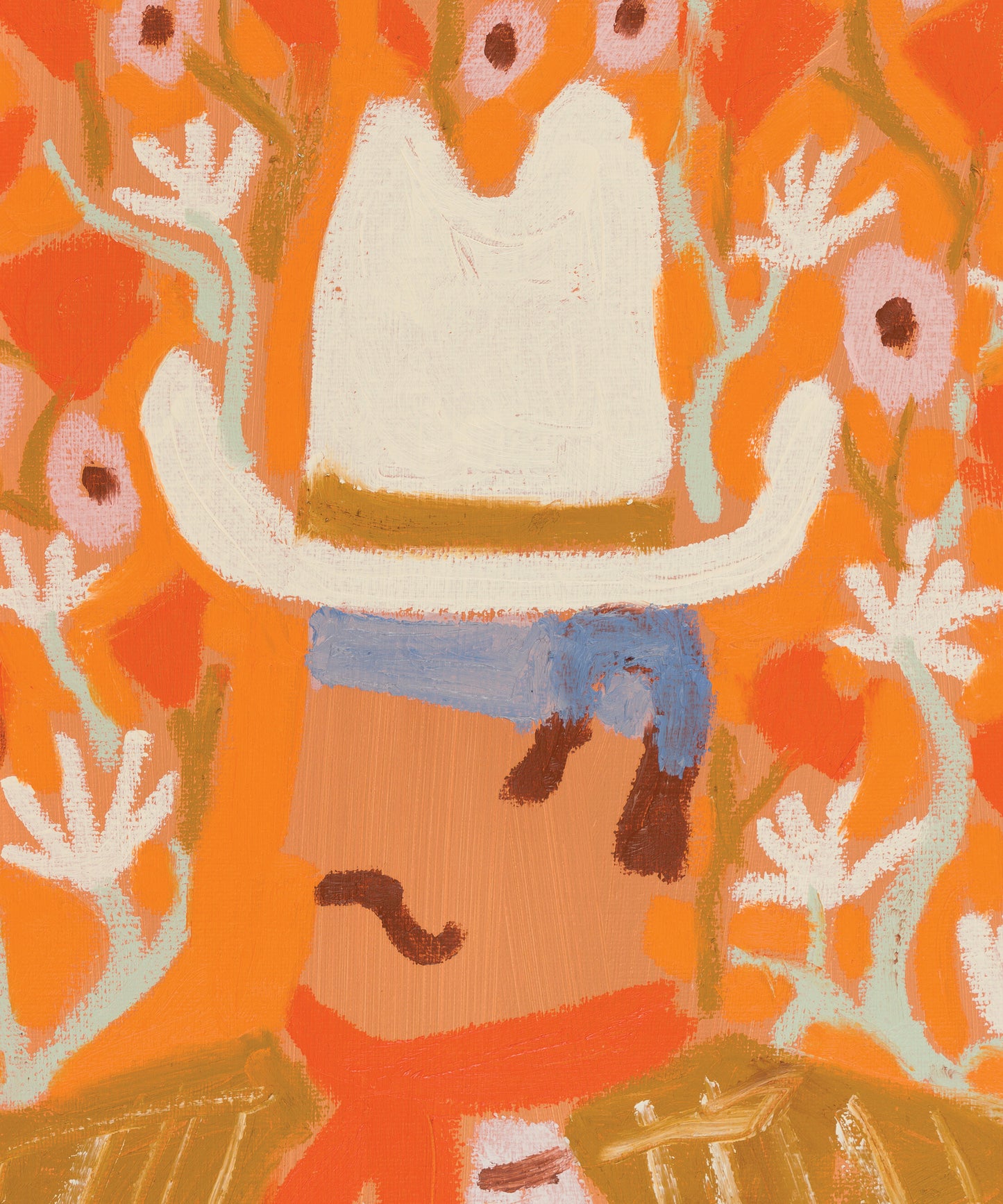 Cowpoke in the Flowers by Melissa Lakey