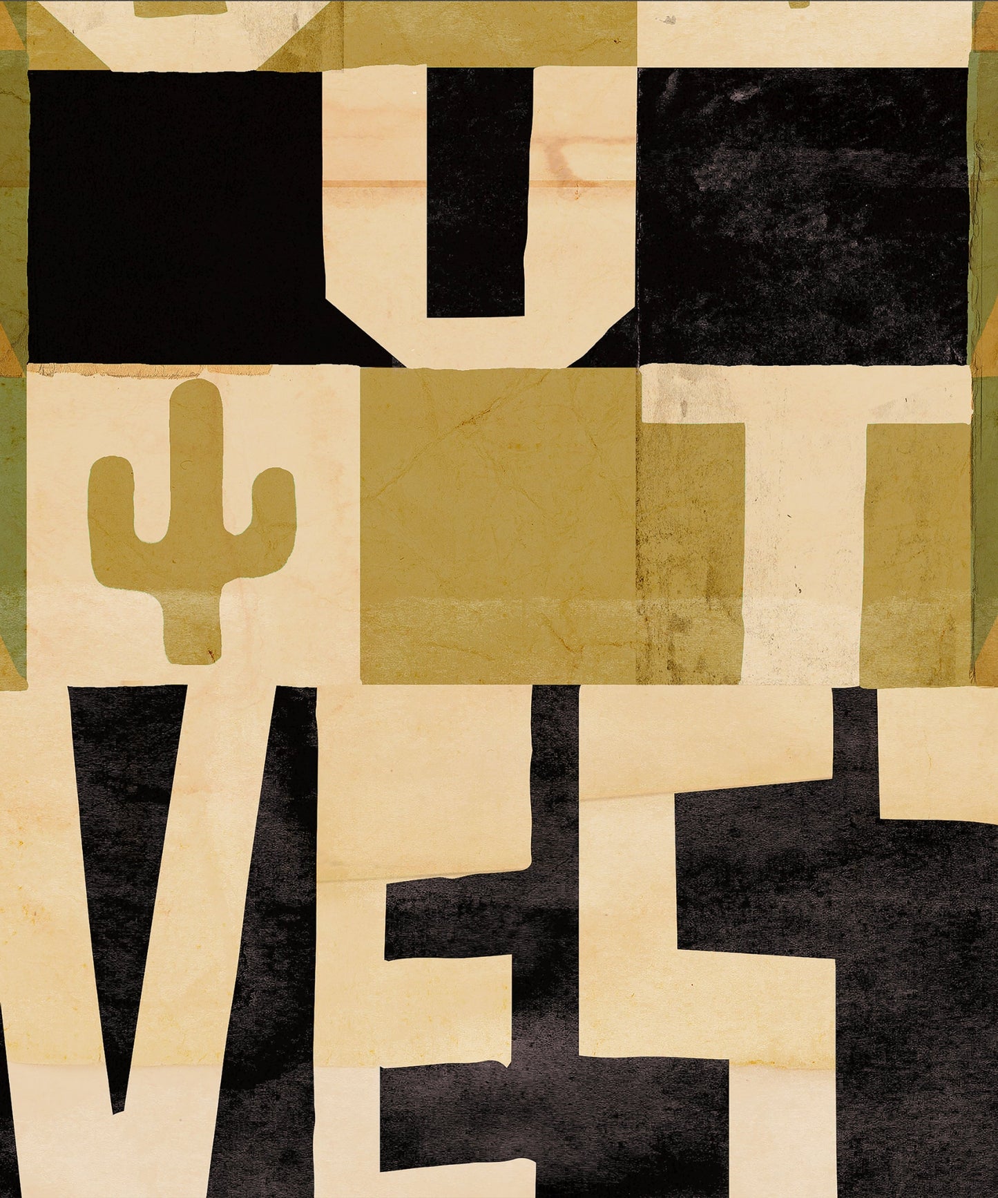 Way Out West Typography Poster
