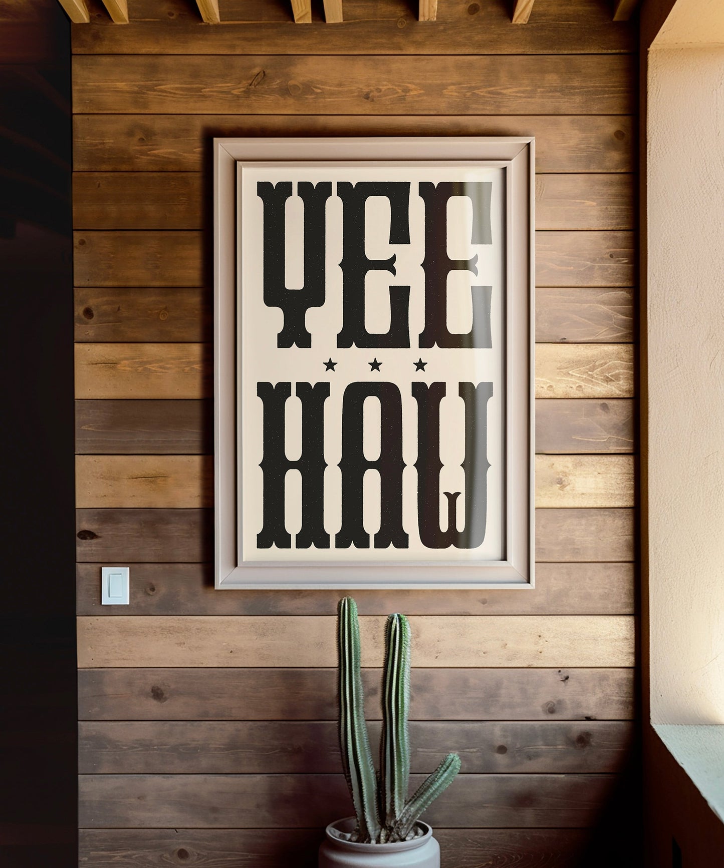 Yeehaw Typography Poster #1