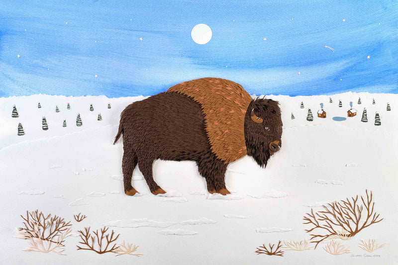Paper Bison by Andrea Cira