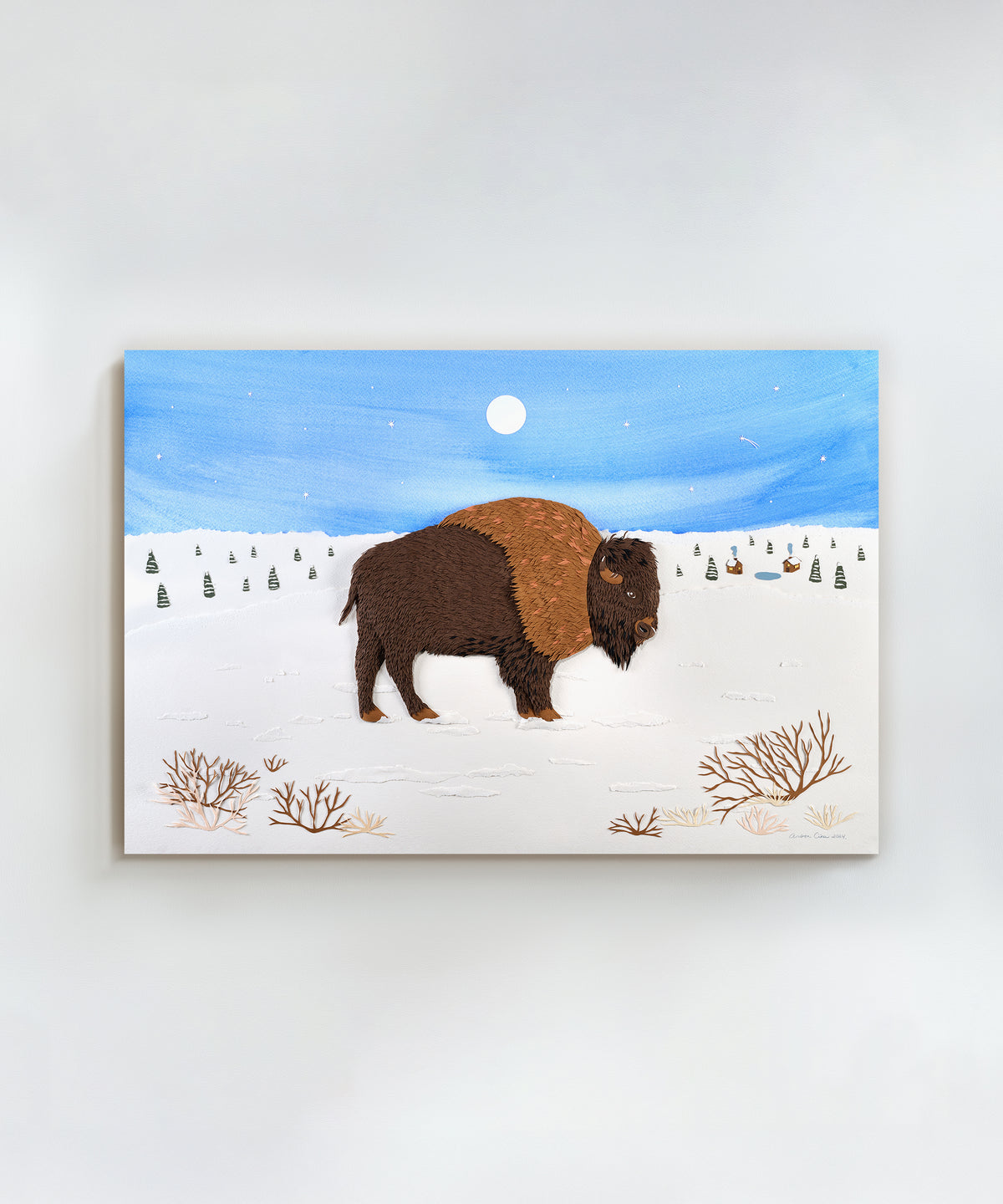 Paper Bison by Andrea Cira