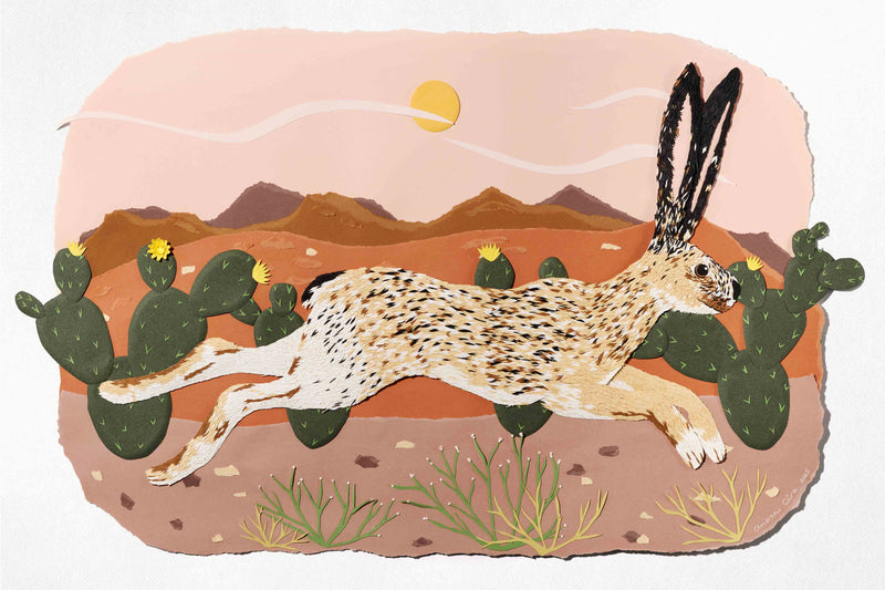 Paper Jackrabbit by Andrea Cira