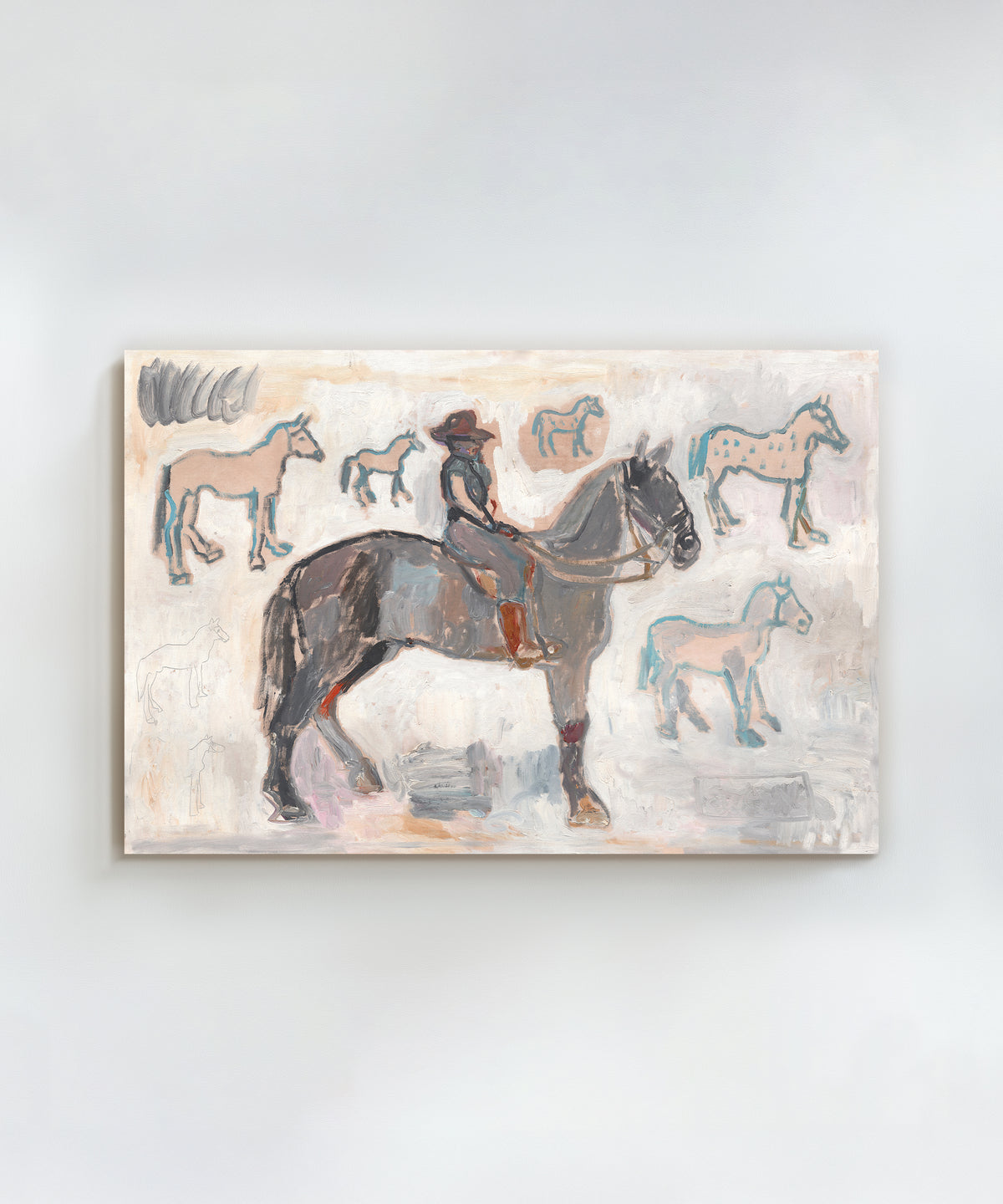 Ranger With 7 and a Half Horses by Anne-Louise Ewen