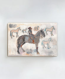Ranger With 7 and a Half Horses by Anne-Louise Ewen