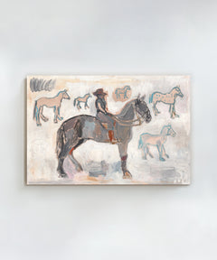 Ranger With 7 and a Half Horses by Anne-Louise Ewen