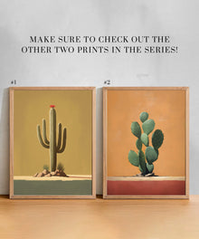 Lone Cacti Series #2 of 3 - Agave by Head West Studio
