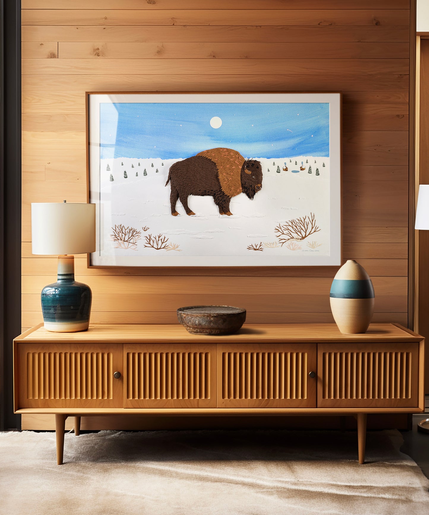 Paper Bison by Andrea Cira