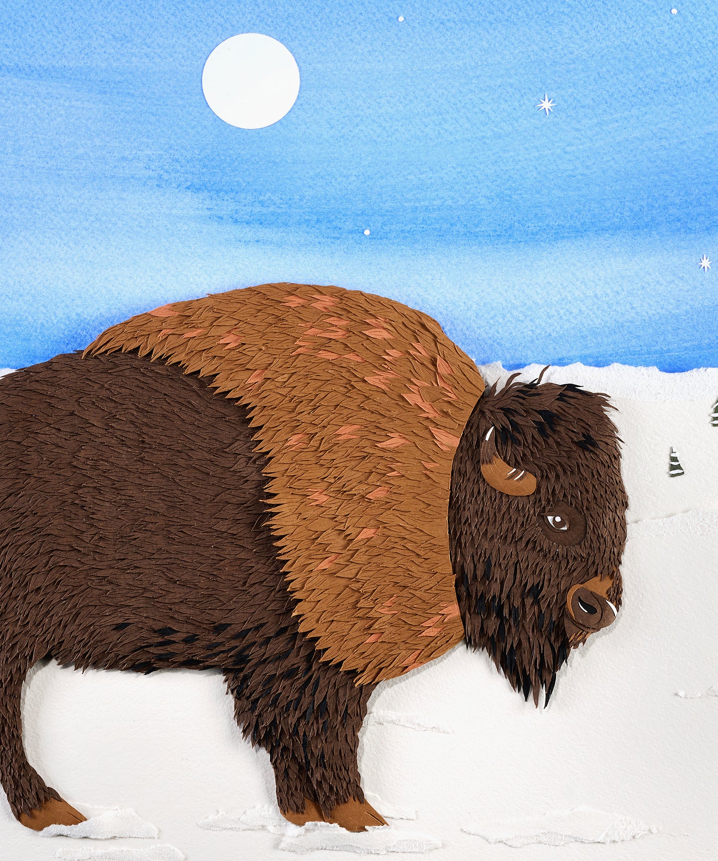 Paper Bison by Andrea Cira