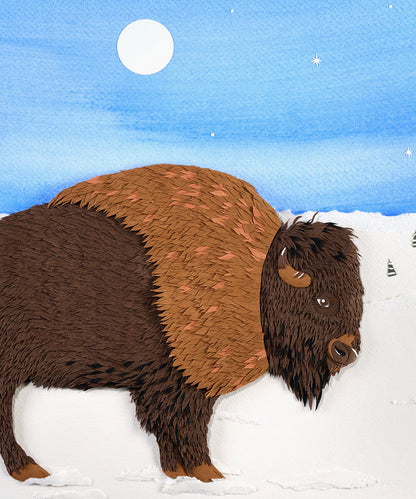Paper Bison by Andrea Cira