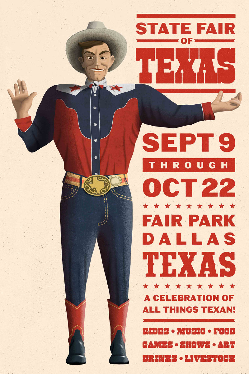 State Fair of Texas Poster #1 by Head West Studio