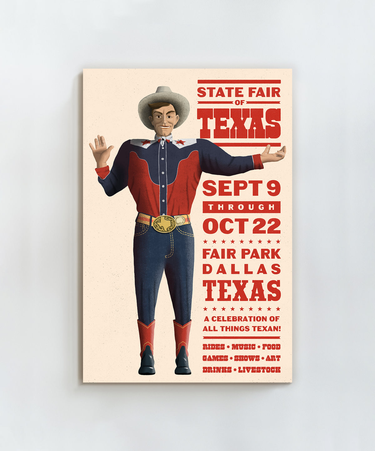 State Fair of Texas Poster #1 by Head West Studio