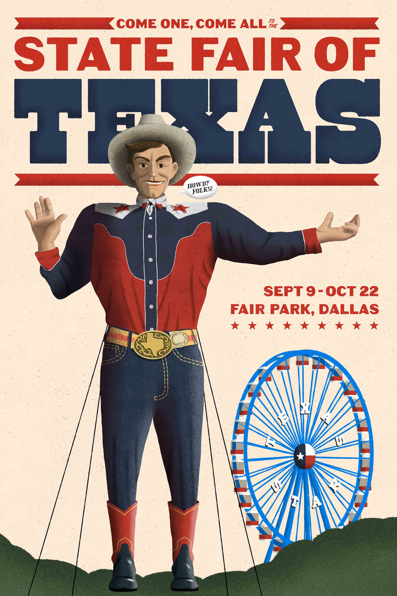 State Fair of Texas Poster #2 by Head West Studio