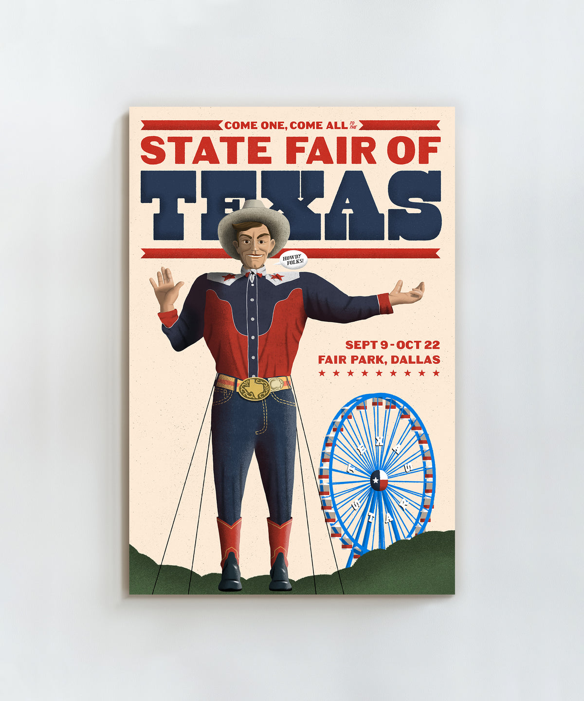 State Fair of Texas Poster #2 by Head West Studio