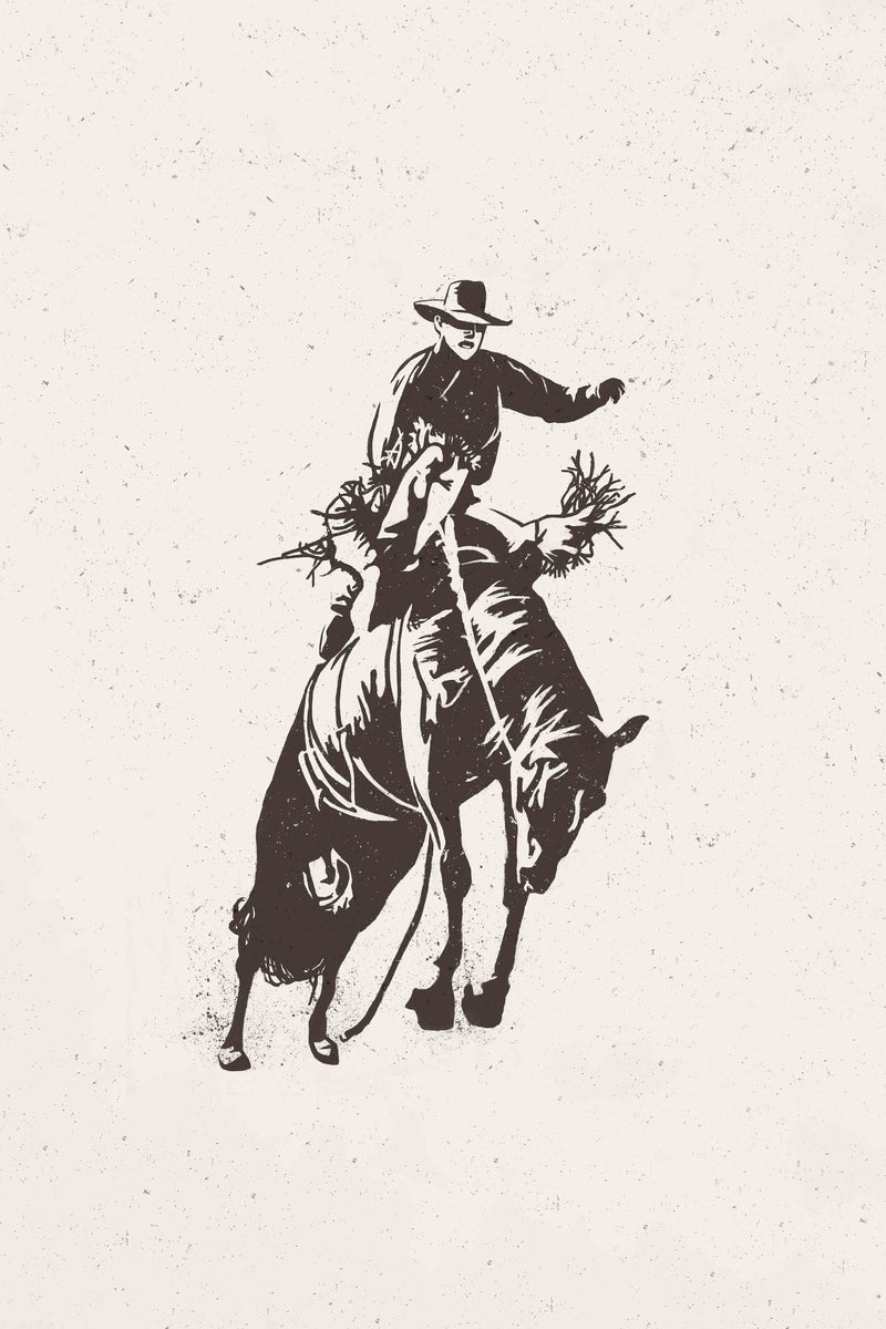 Bronc Rider #1 of 3 by Head West Studio