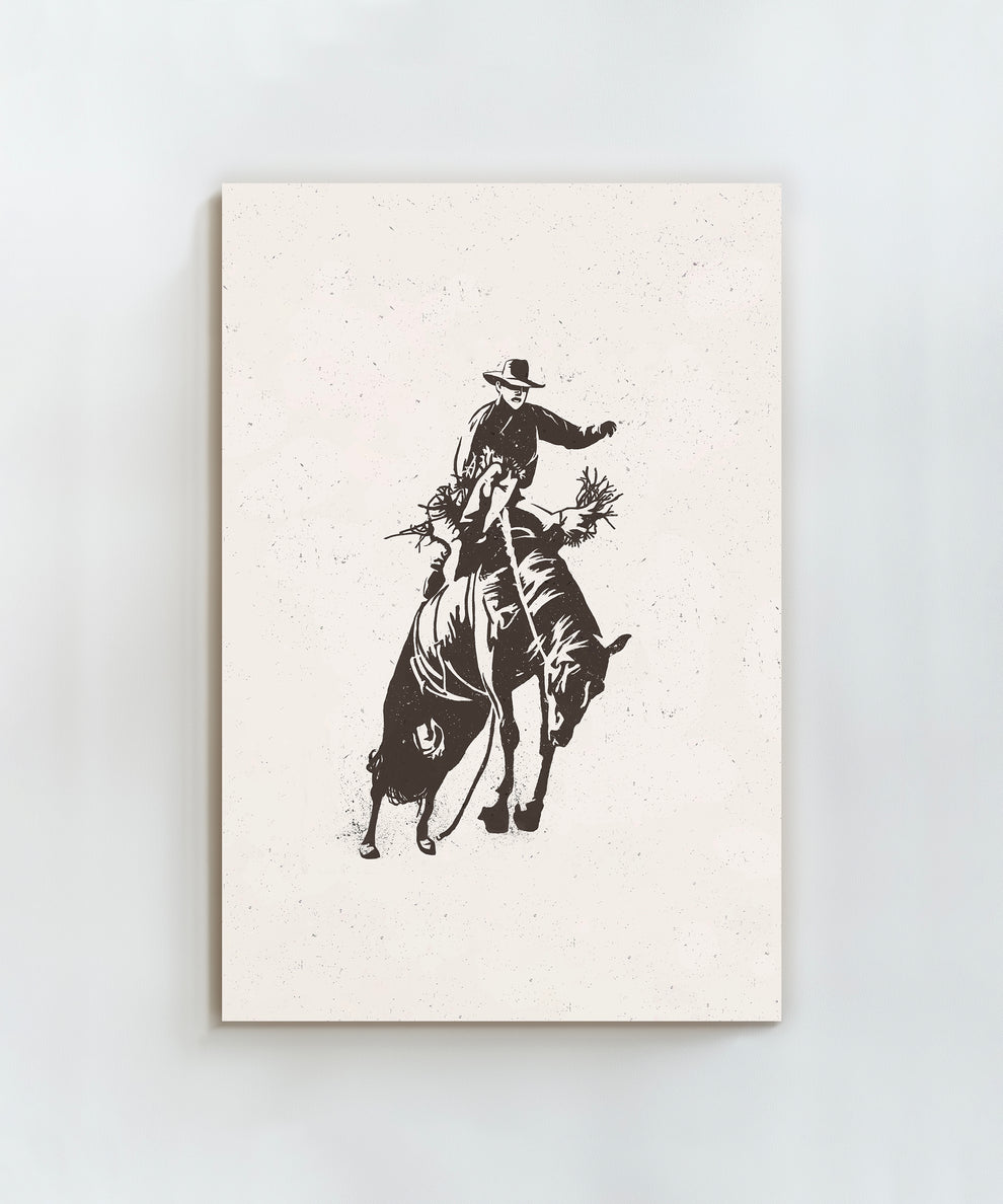 Bronc Rider #1 of 3 by Head West Studio – HeadWestStudio