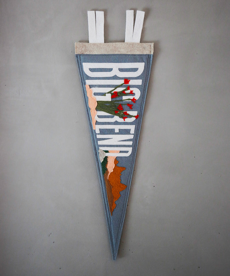 Big Bend Felt Pennant by Head West Studio