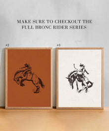 Bronc Rider #1 of 3 by Head West Studio - Huckberry
