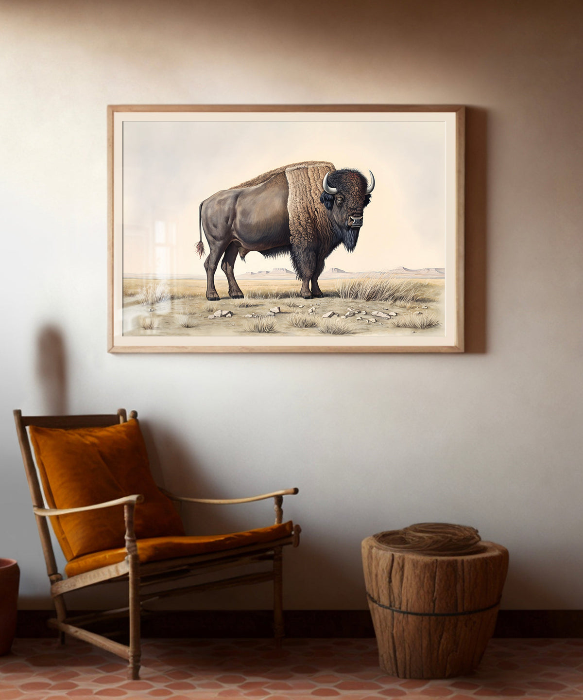 Classic Watercolors #2 - Bison by Head West Studio