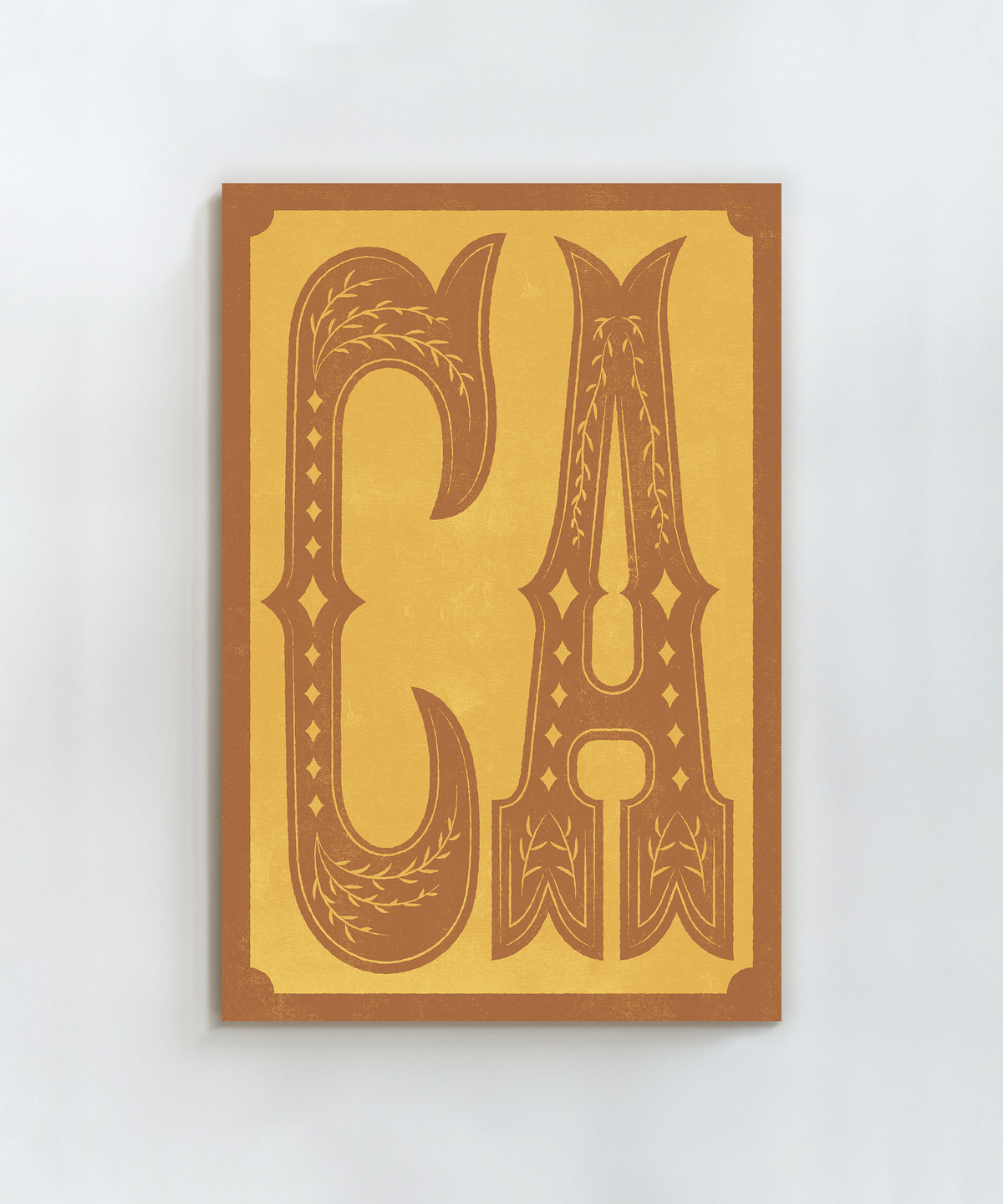 Large Letters - CA by Head West Studio