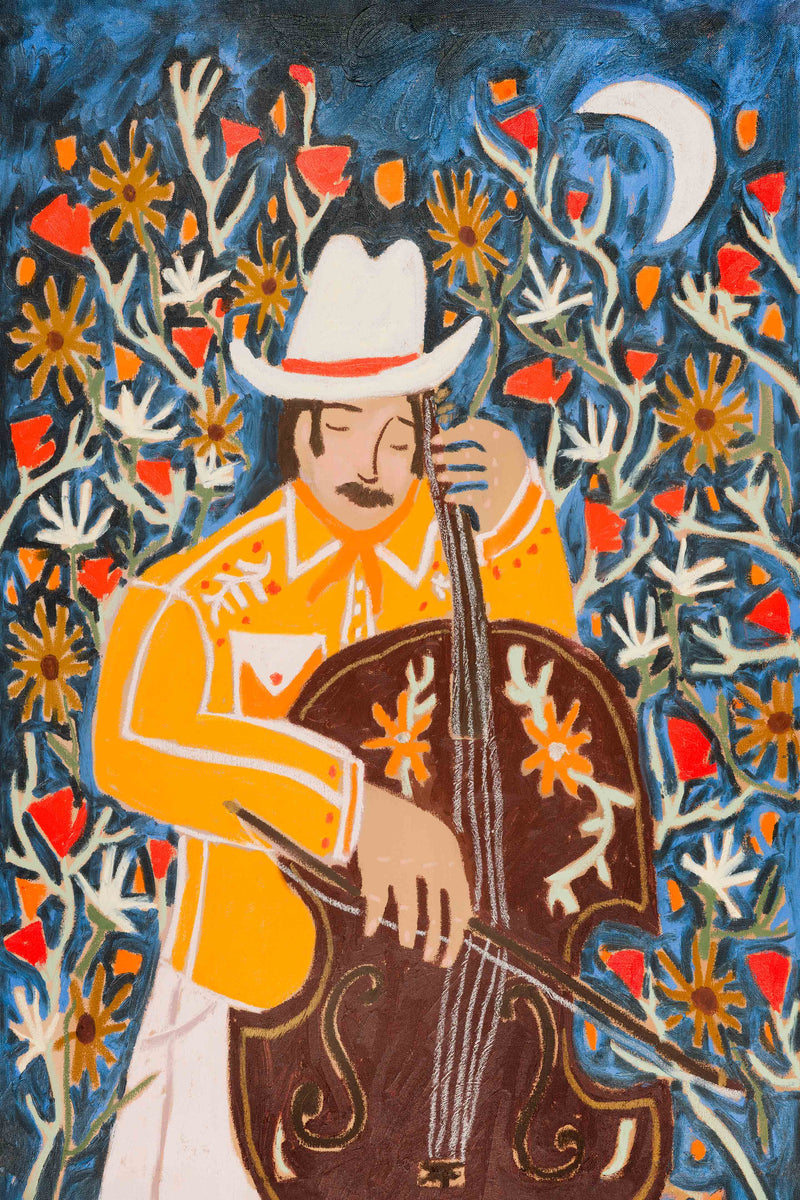 Cello In the Garden by Melissa Lakey