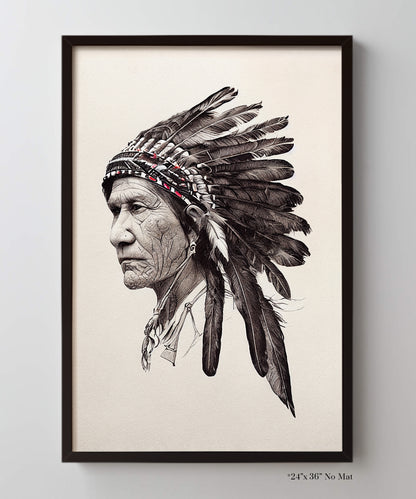 Native American Chief Portrait