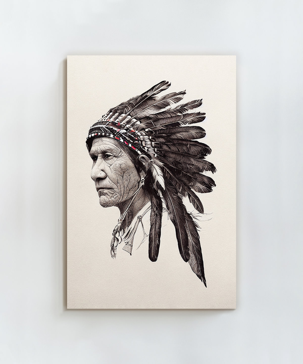 Native American Chief Portrait by Head West Studio