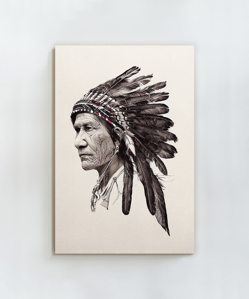 Native American Chief Portrait