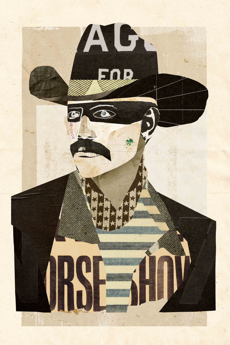 Collage Cowboy #1 by Head West Studio
