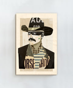 Collage Cowboy #1 by Head West Studio