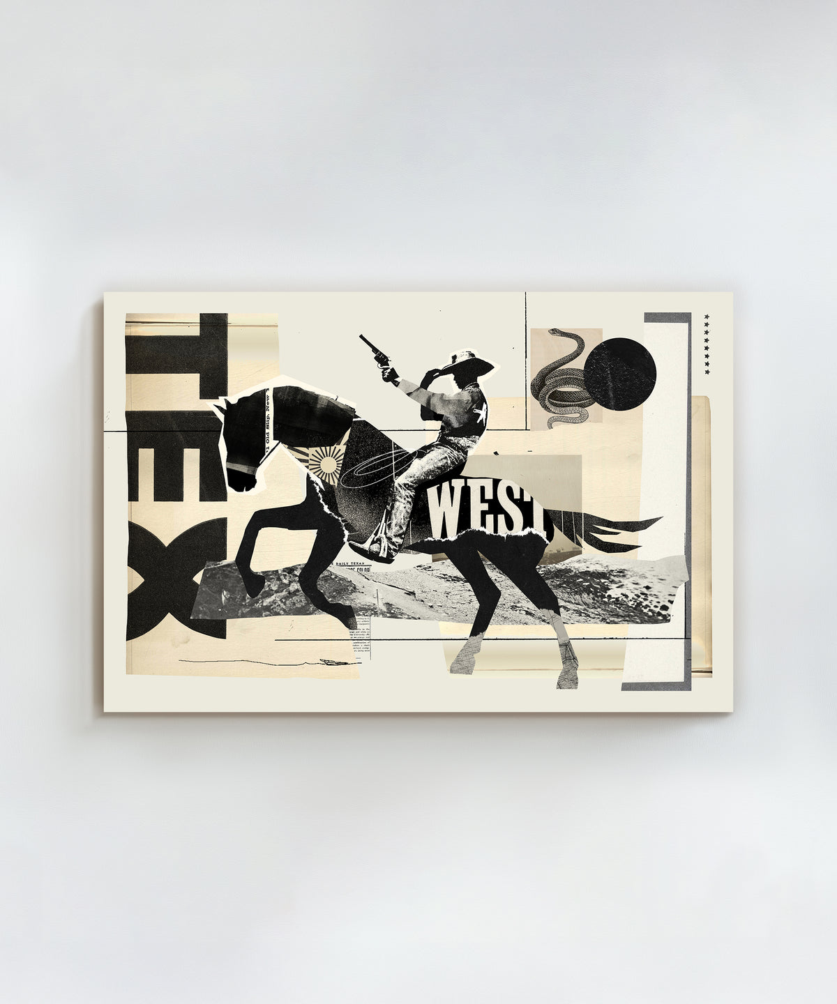 Collage Cowboy #3 by Head West Studio
