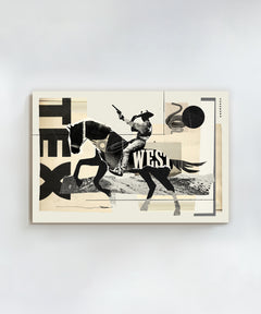 Collage Cowboy #3 by Head West Studio