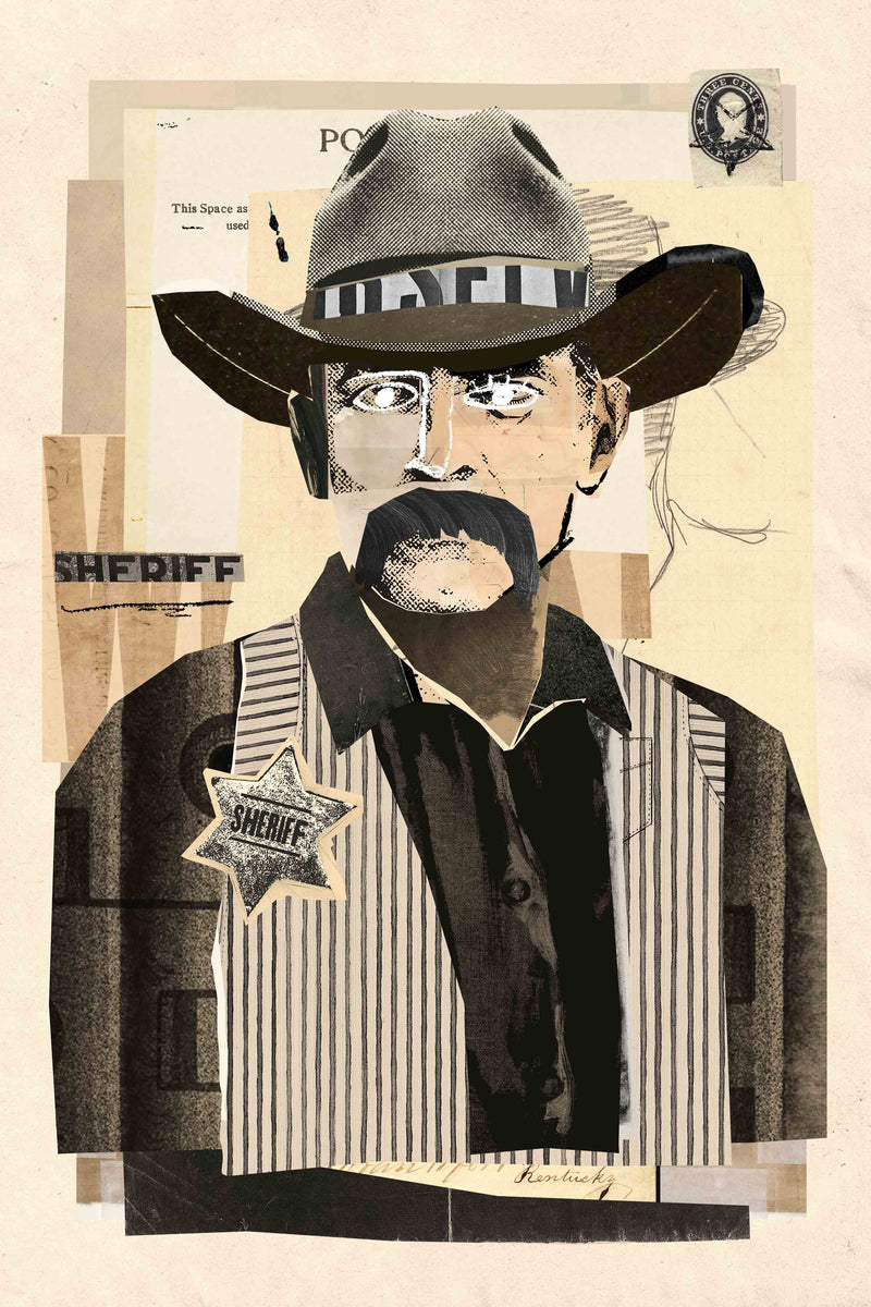 Collage Cowboy #4 by Head West Studio