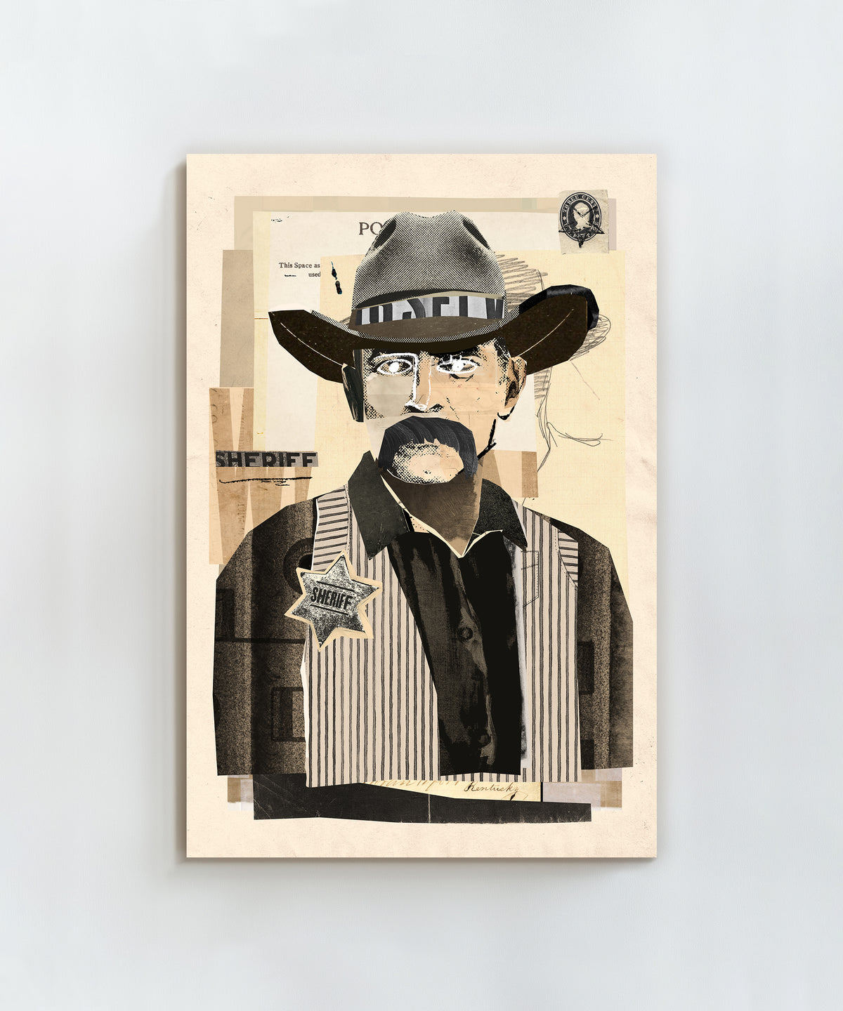 Collage Cowboy #4 by Head West Studio