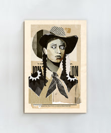 Collage Cowgirl #1 by Head West Studio