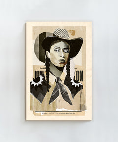 Collage Cowgirl #1 by Head West Studio