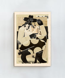 Collage Cowgirl #2 by Head West Studio