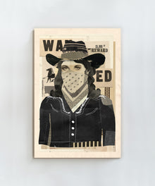 Collage Cowgirl #4 by Head West Studio