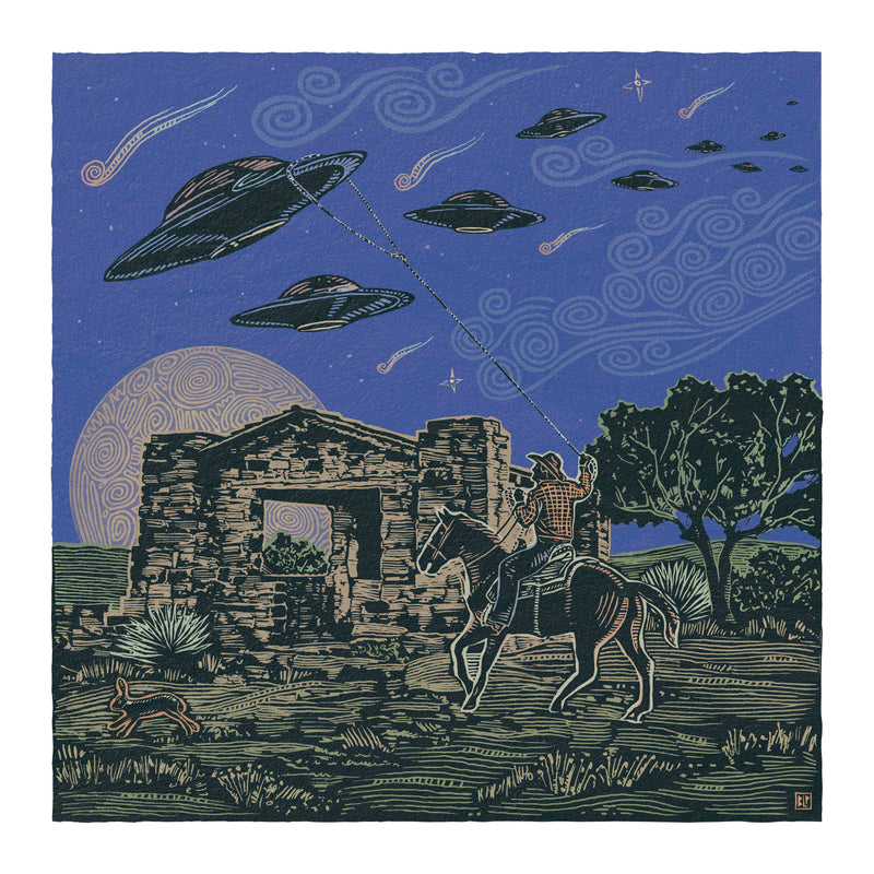 Cowboy and Aliens by Bryan Peterson