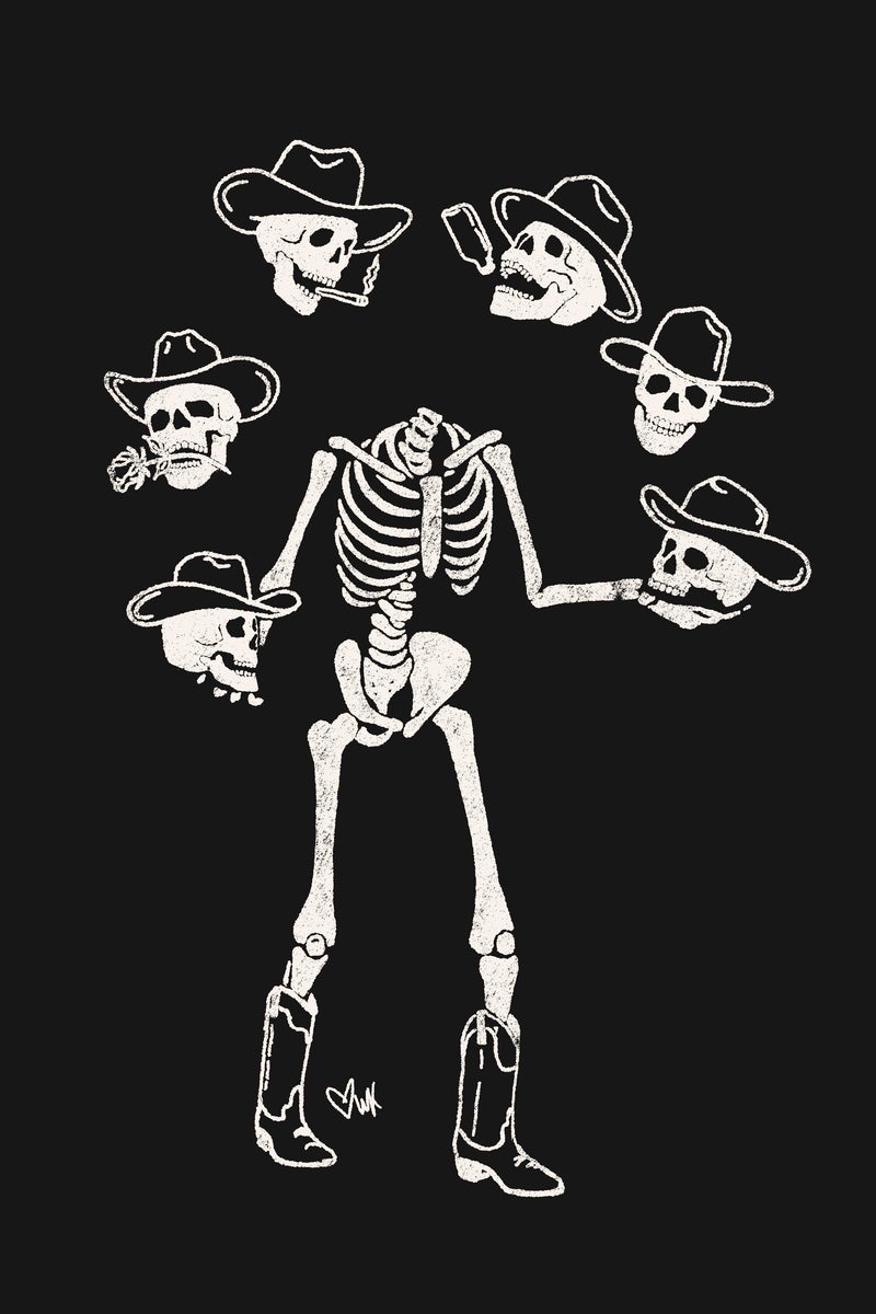 Cowboy Skeleton by Courtney Collier