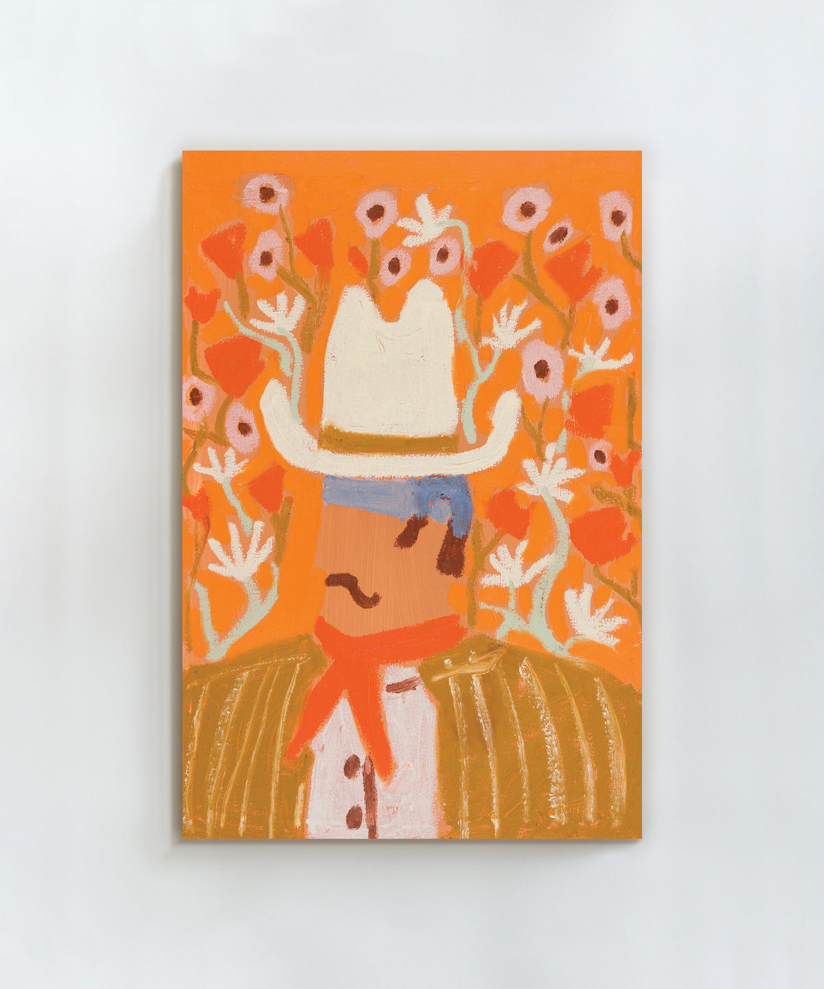 Cowpoke in the Flowers by Melissa Lakey
