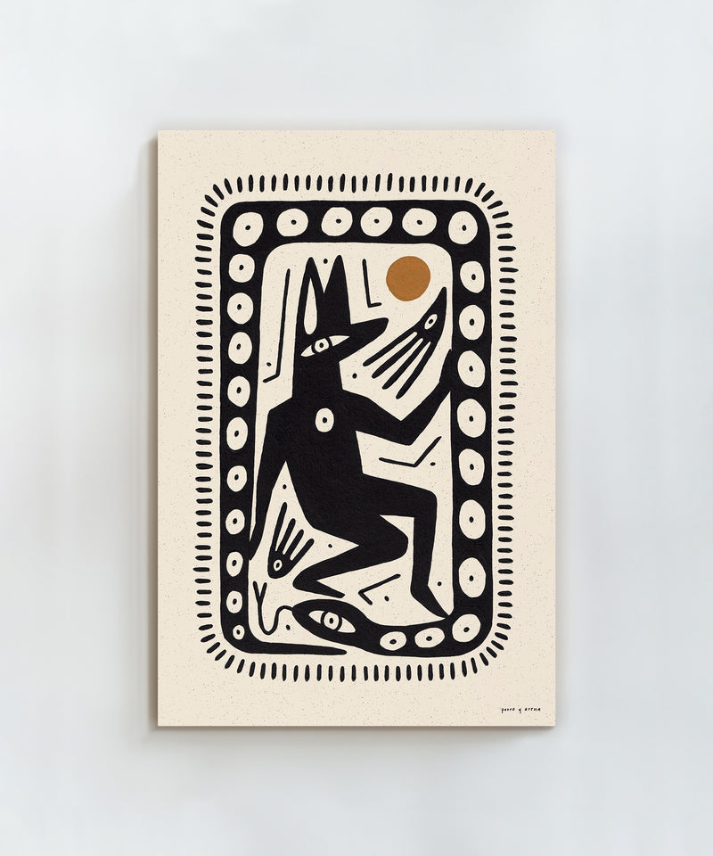 Coyote and Snake by Perro y Arena