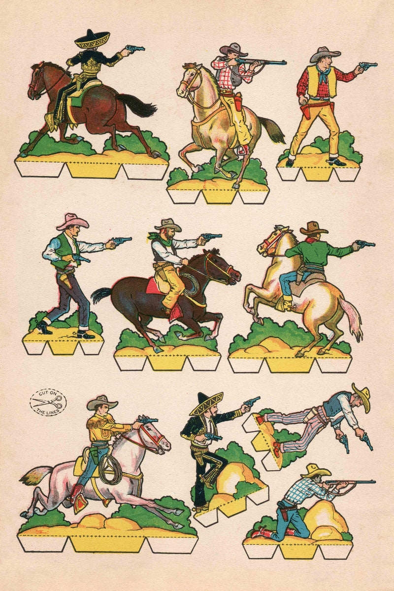 Cutout Warriors of the West #1 by Head West Studio