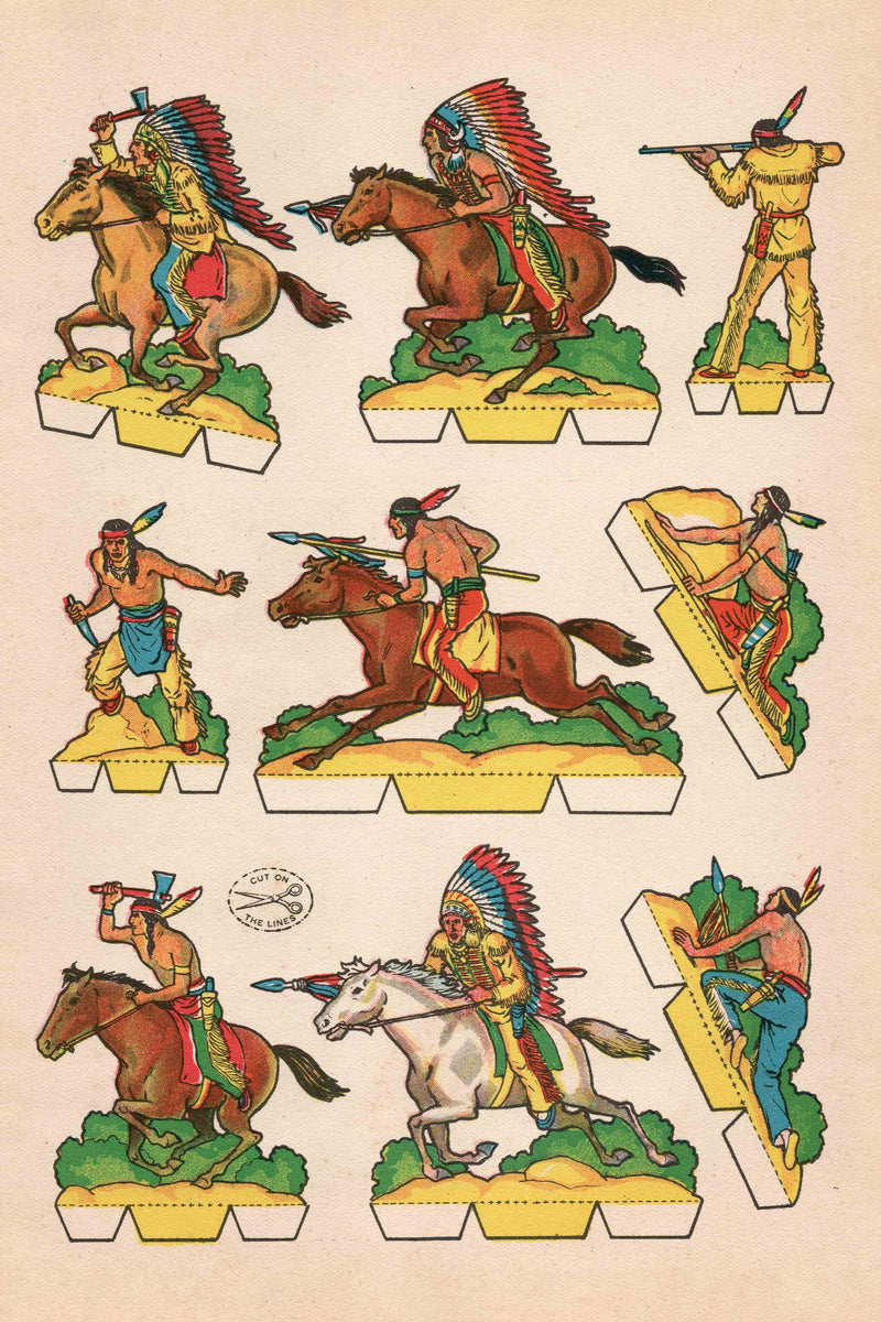 Cutout Warriors of the West #2 by Head West Studio