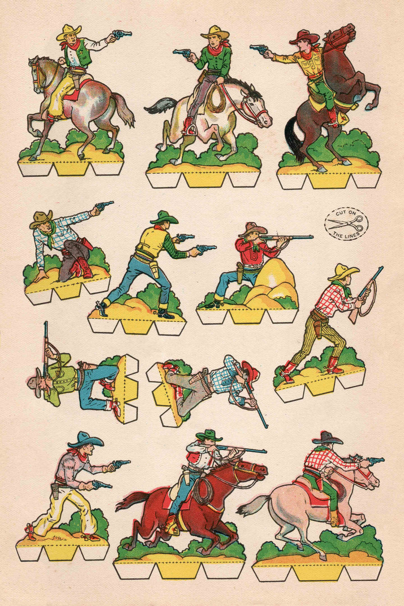 Cutout Warriors of the West #3 by Head West Studio