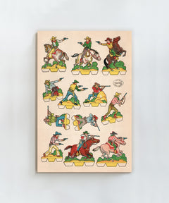 Cutout Warriors of the West #3 by Head West Studio
