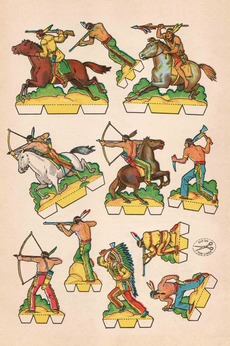Cutout Warriors of the West #4 by Head West Studio