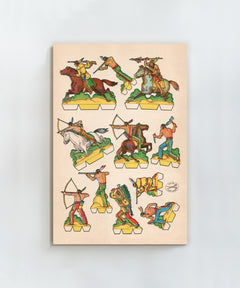 Cutout Warriors of the West #4 by Head West Studio